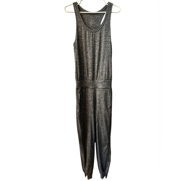 Sweaty Betty Garudasana Sleeveless Studio Jumpsuit In Black Marble NWOT - Picture 1 of 8